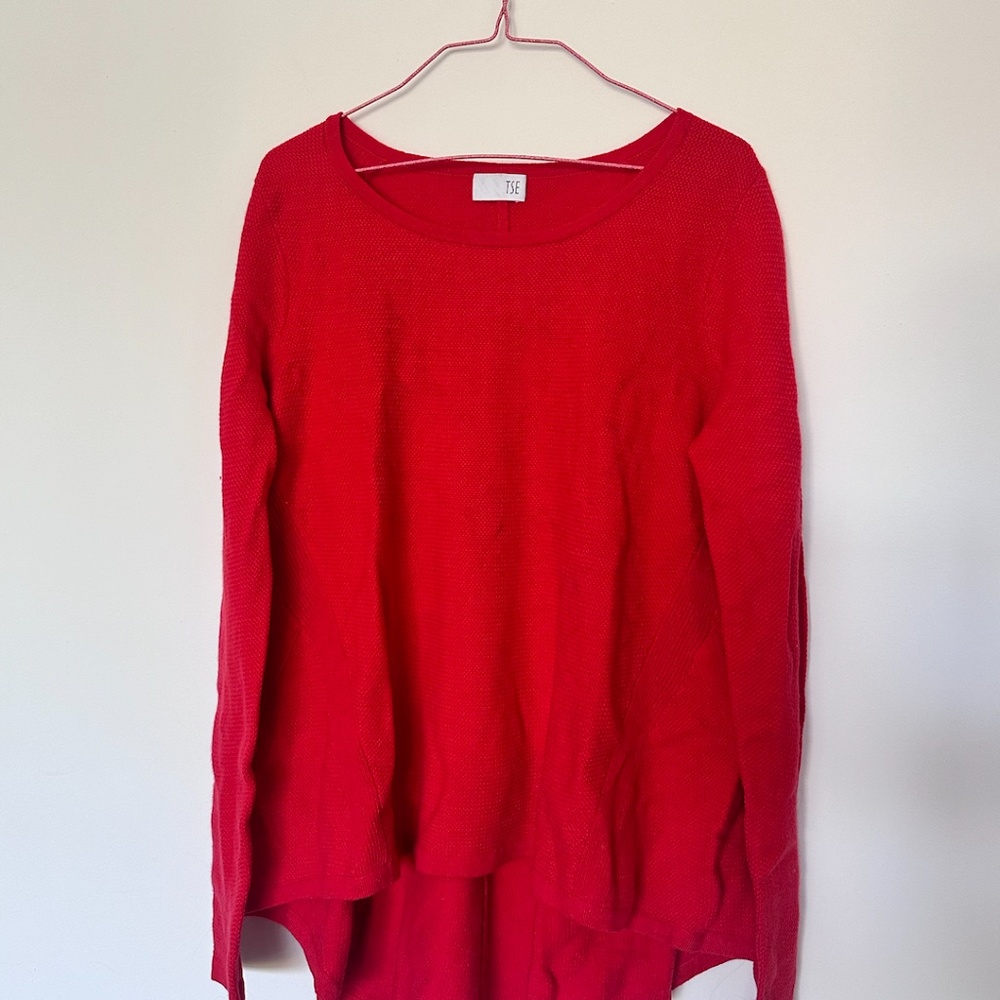 TSE 100% Cashmere Red Sweater